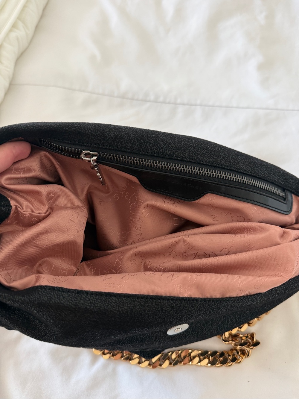 Stella McCartney Black Shoulder Bag with Gold & Silver Chains OP $1595 - Picture 8 of 16